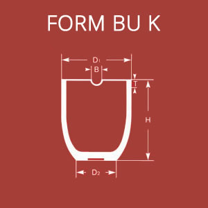 Силициево карбидни тигли за поддържащи пещи - ФОРМА BU K